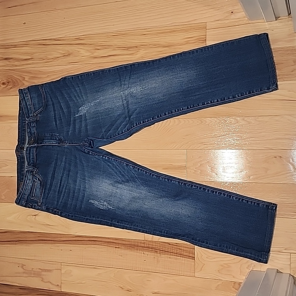Slightly distressed jeans